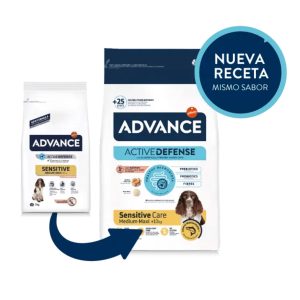 12 kg Advance Sensitive Salmón perros medianos y grandes