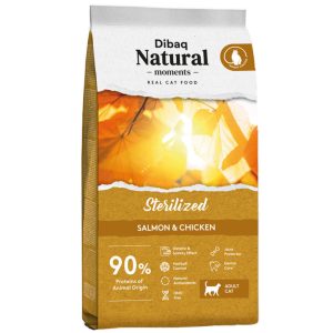 7 Kg CAT Esterilizado Salmón y Pollo Natural Moments Pienso para Gatos