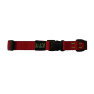 Bub’s Collar Cierre Rápido Rojo Ancho 25mm Longitud Ajustable 34-53cm