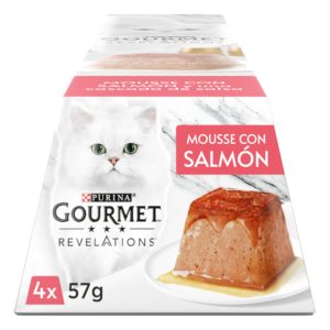 Gourmet Revelation Mousse Salmón, 4×57 g.