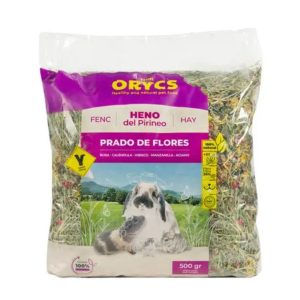 Heno Mini Orycs Prado de Flores, 500 gr.